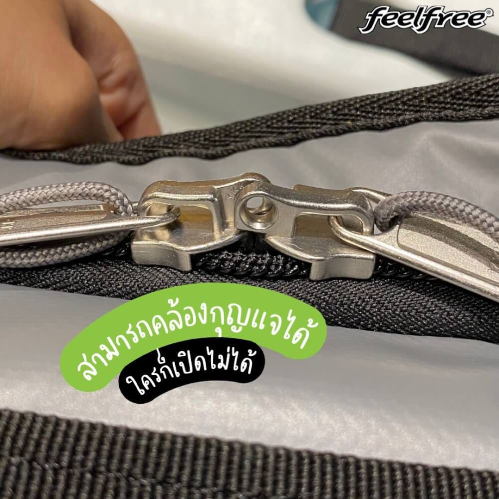 กระเป๋าเดินทางกันน้ำ พรีเมี่ยม FEELFREE CRUISER 72L สี LIME